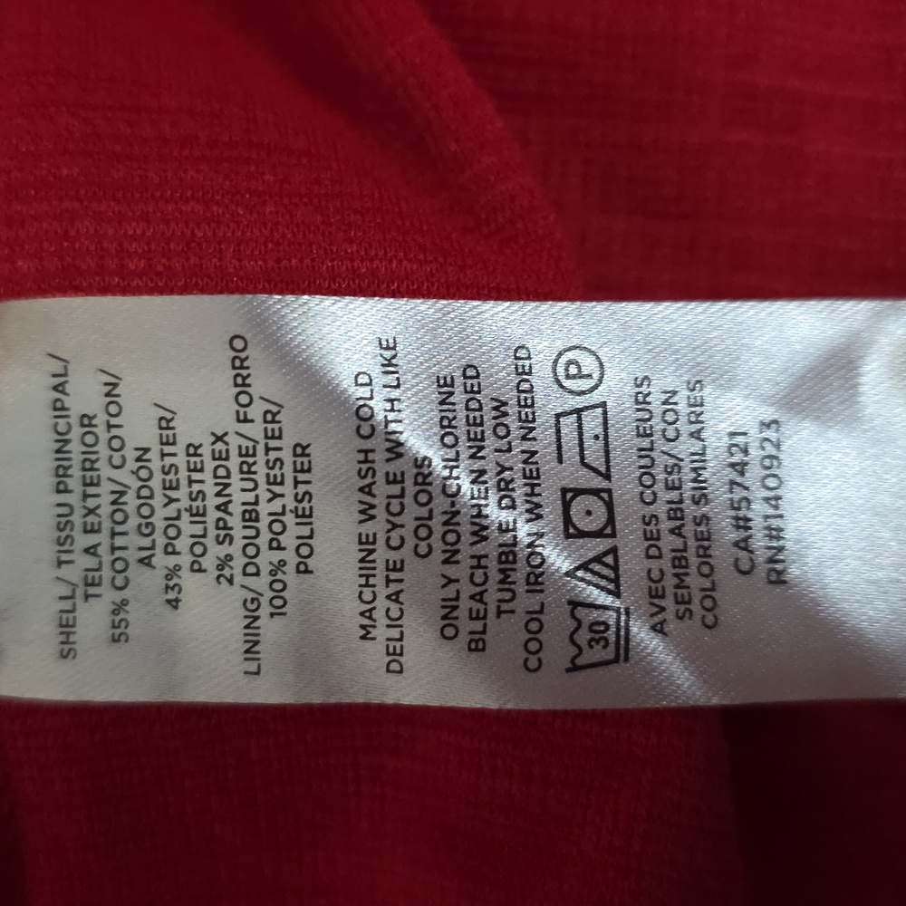 ANN Taylor Loft Outlet Red Sleeveless Dress SIZE 14 NWT - Picture 4 of 4